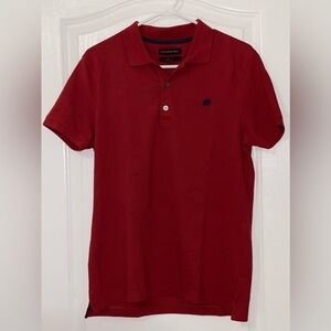 Banana Republic Polo Short Sleeve Shirt Slim Fit Maroon Burgundy Red Size M